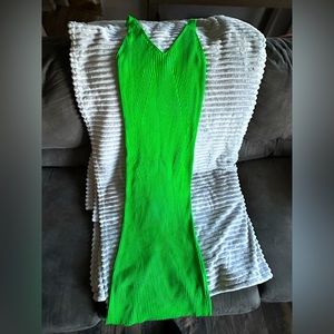 Apple green stretchy dress